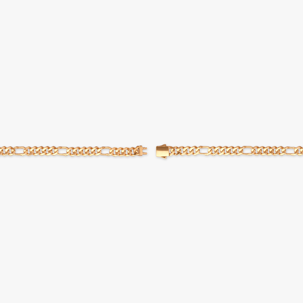 Regal Figaro Gold Bracelet for Men,,hi-res image number null