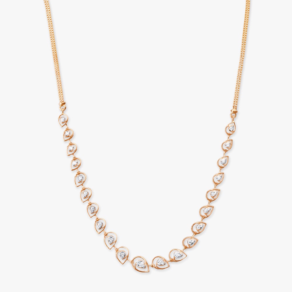 Teardrop Infinity Diamond Necklace Set,,hi-res image number null