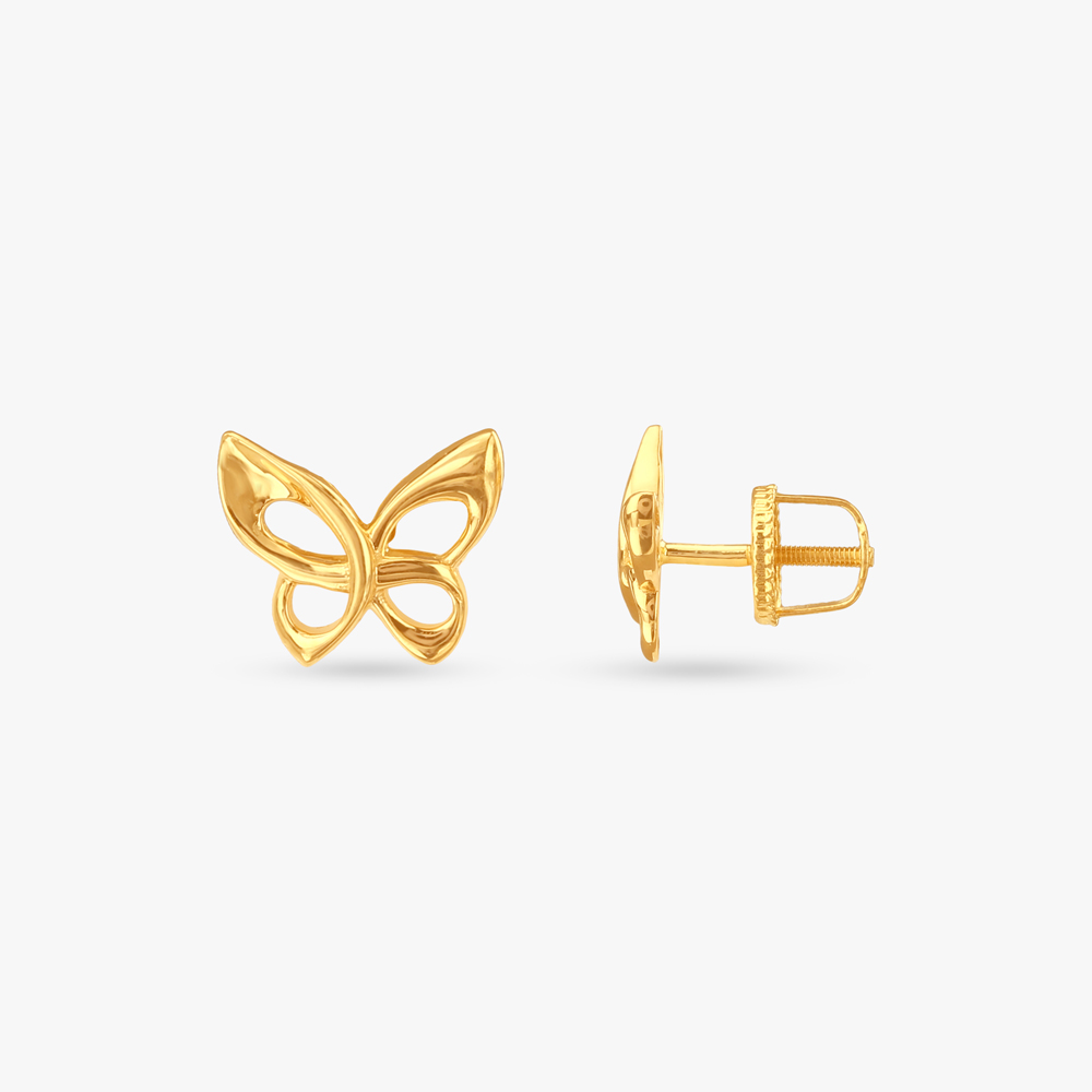 Butterfly Dreams Gold Pendant and Earrings Set,,hi-res image number null
