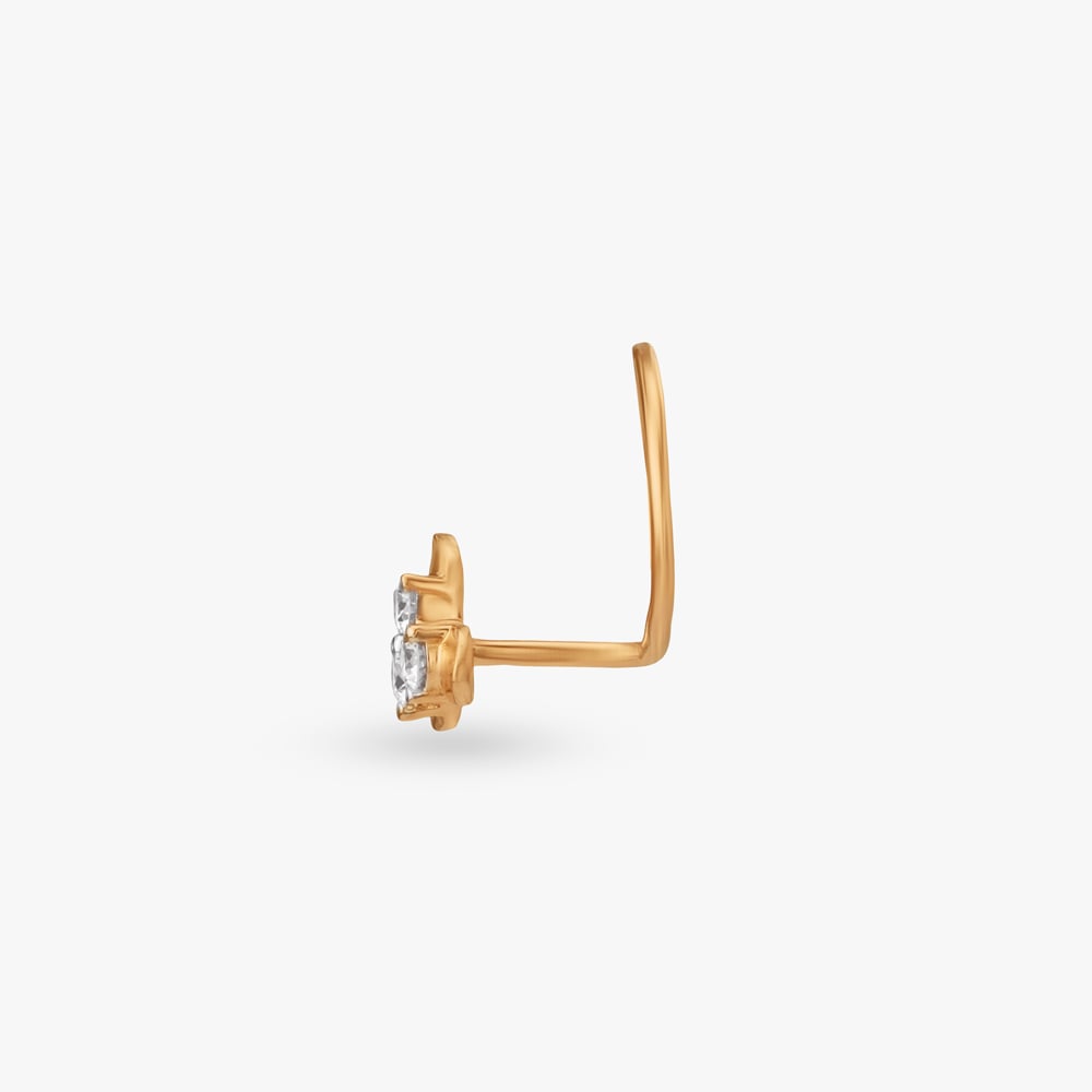 Bloom Whisper Diamond Nose Pin,,hi-res image number null