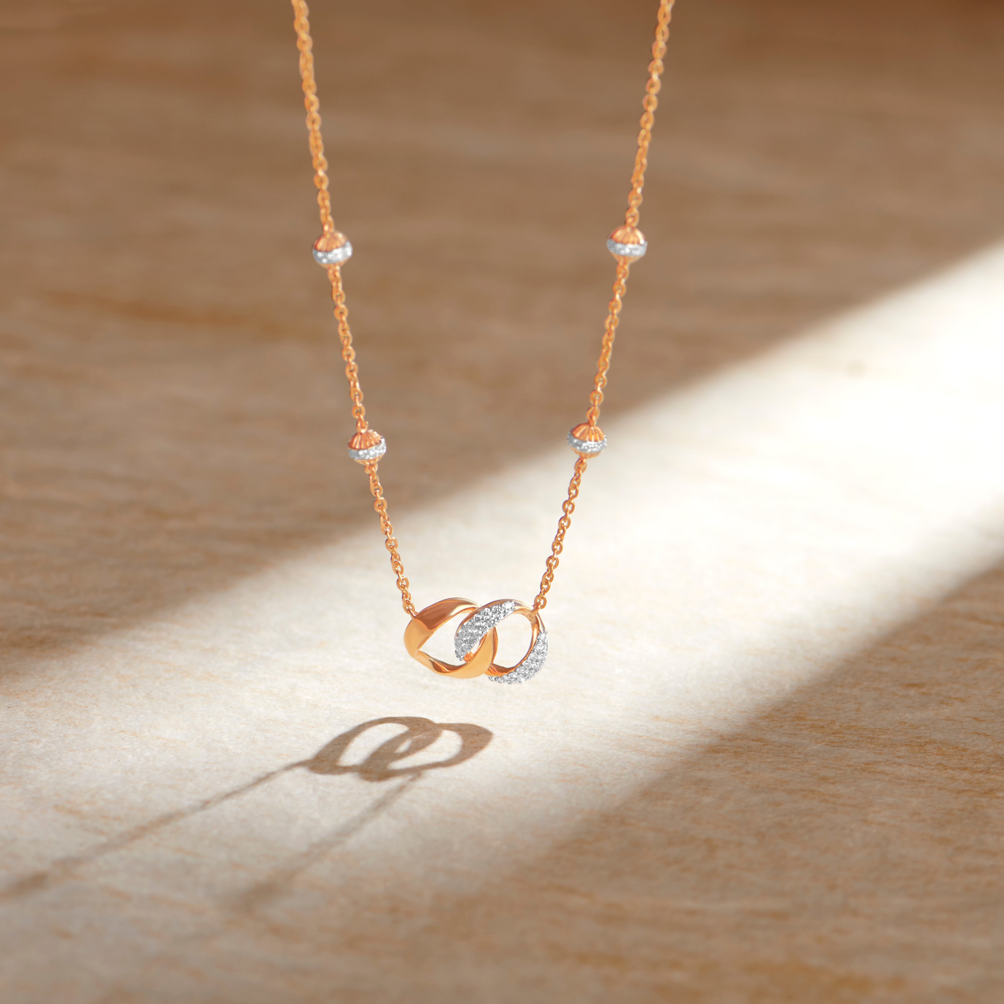 Entwined Diamond Necklace
