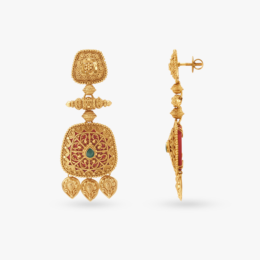 Lustrous Chandak Ras Rawa Layered Necklace Set,,hi-res image number null