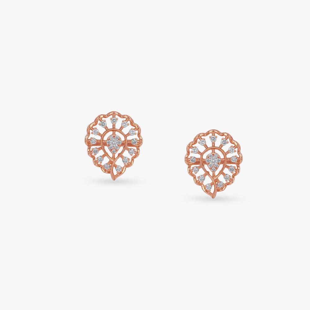 

Twinkling Dewdrop Diamond Stud Earrings