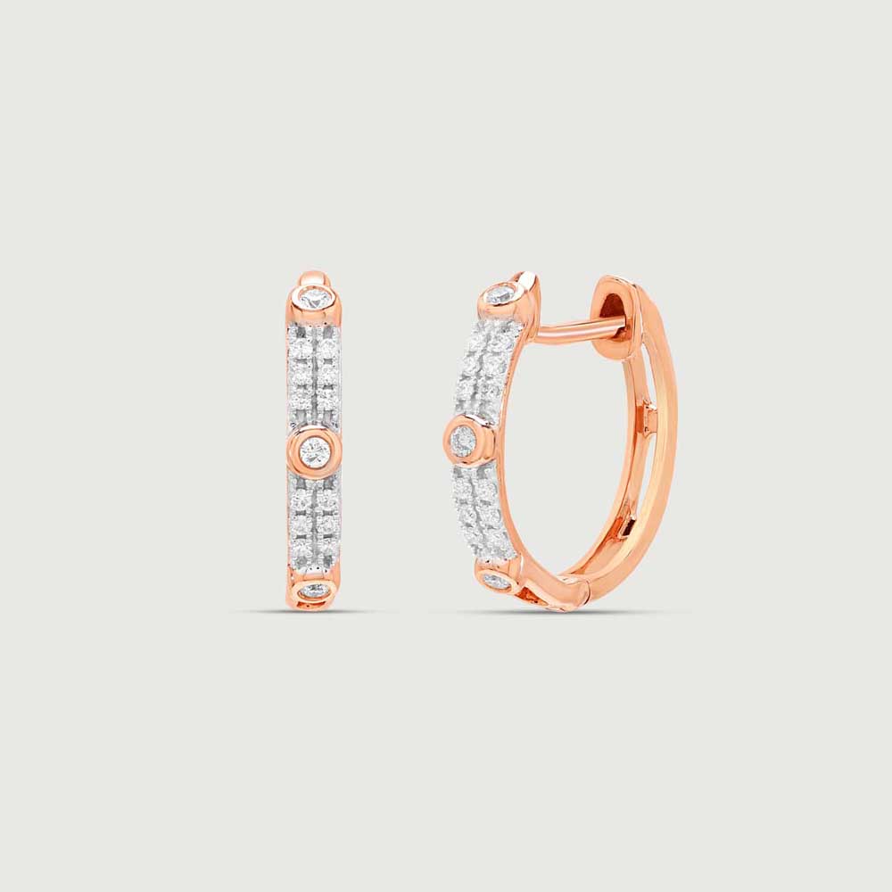 Trendy Spark Diamond Hoop Earrings,,hi-res image number null