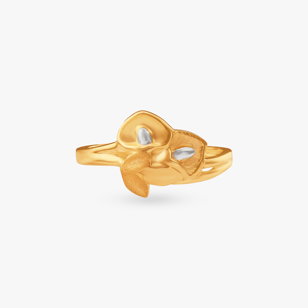 Whispering Petals Gold Ring,,hi-res image number null