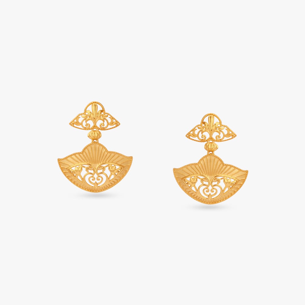 

Glam Statement Gold Drop Earrings