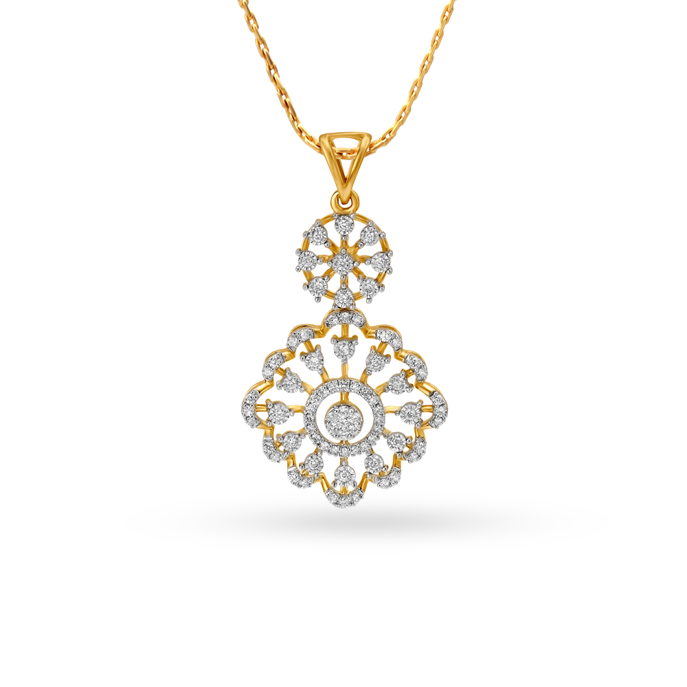 Splendid Gold and Diamond Pendant,,hi-res image number null