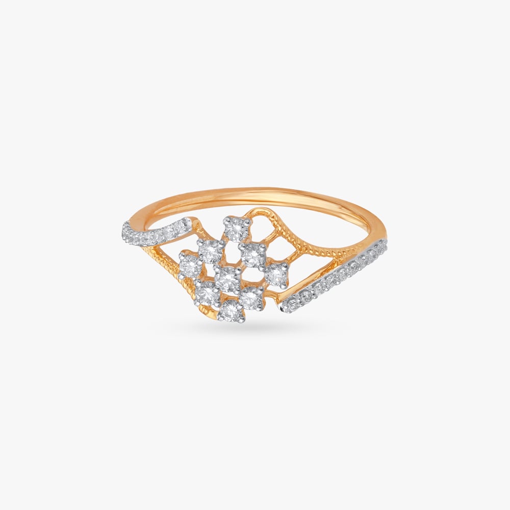 Bloom Curve Diamond Ring,,hi-res image number null