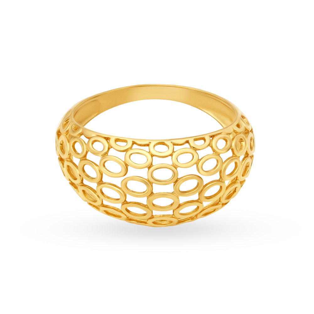 Ethnic Gold Finger Ring,,hi-res image number null