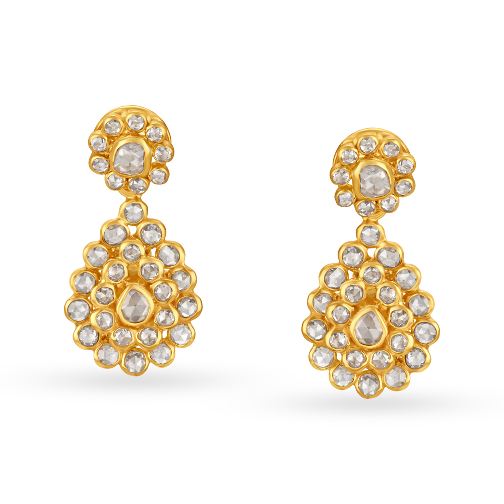 Uncut diamond hotsell jhumkas tanishq