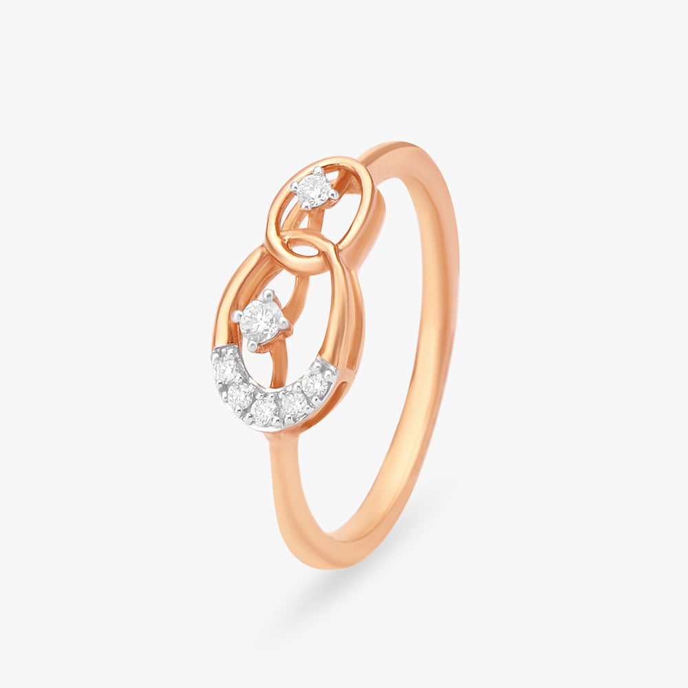 Twin Loop Diamond Ring,,hi-res image number null