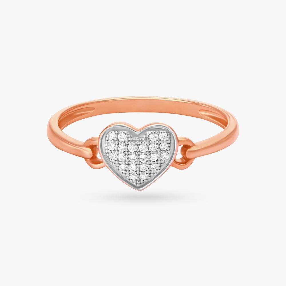 Shimmering Heart Diamond Ring,,hi-res image number null