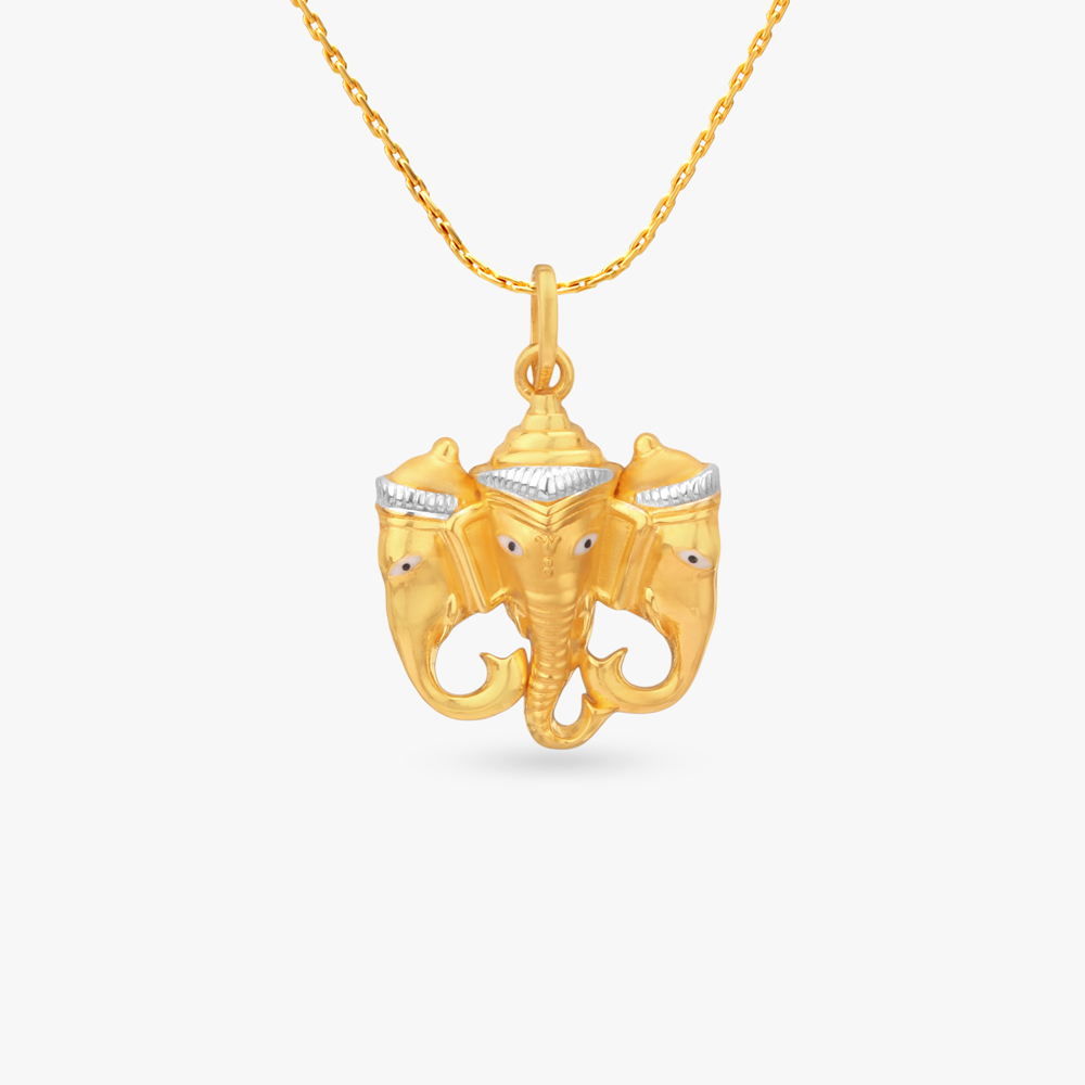 Eternal Vinayaka Gold Pendant,,hi-res image number null