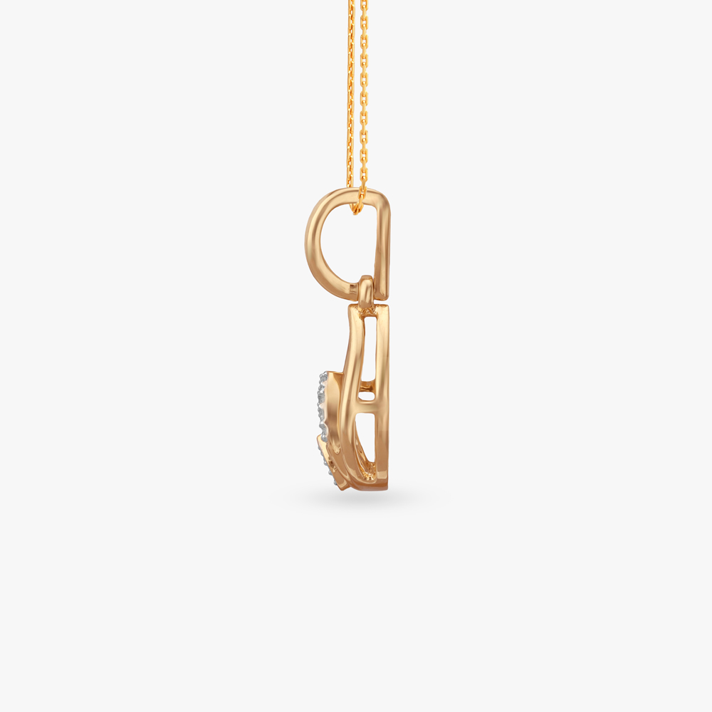 Layered Curve Diamond Pendant,,hi-res image number null