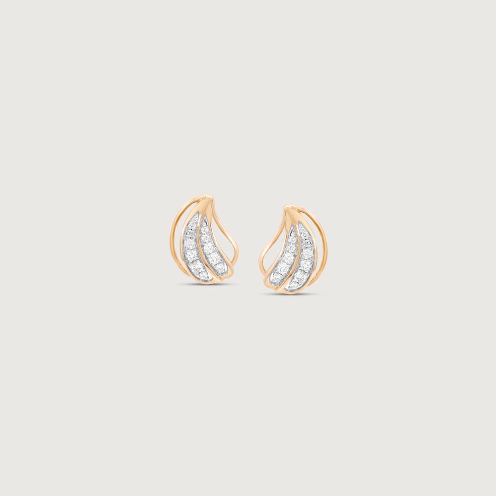 Paisley Shine Diamond Stud Earrings,,hi-res image number null