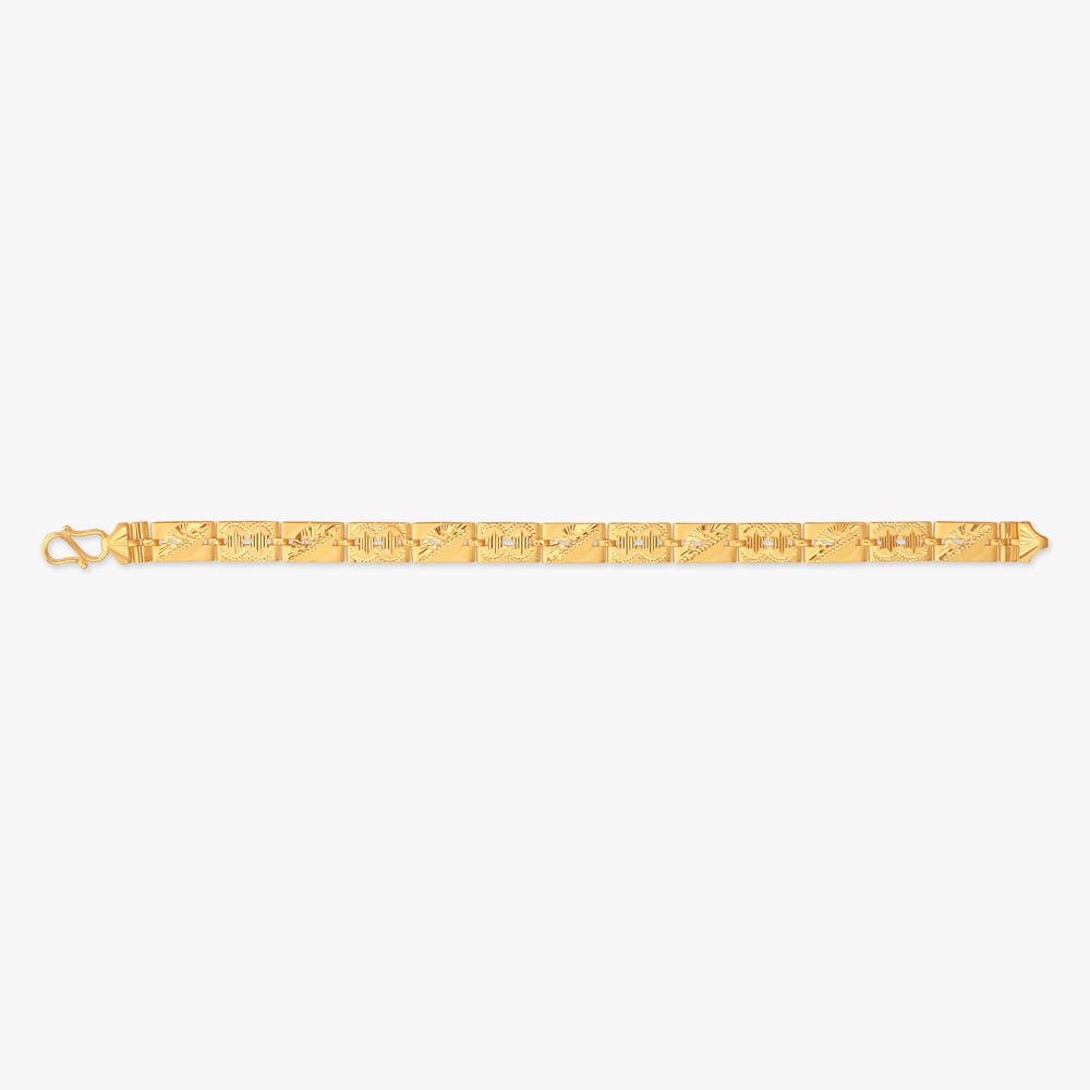 

Regal Panel Gold Bracelet for Men