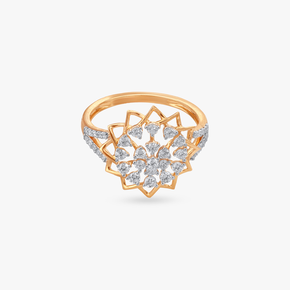 Petal Star Diamond Ring,,hi-res image number null