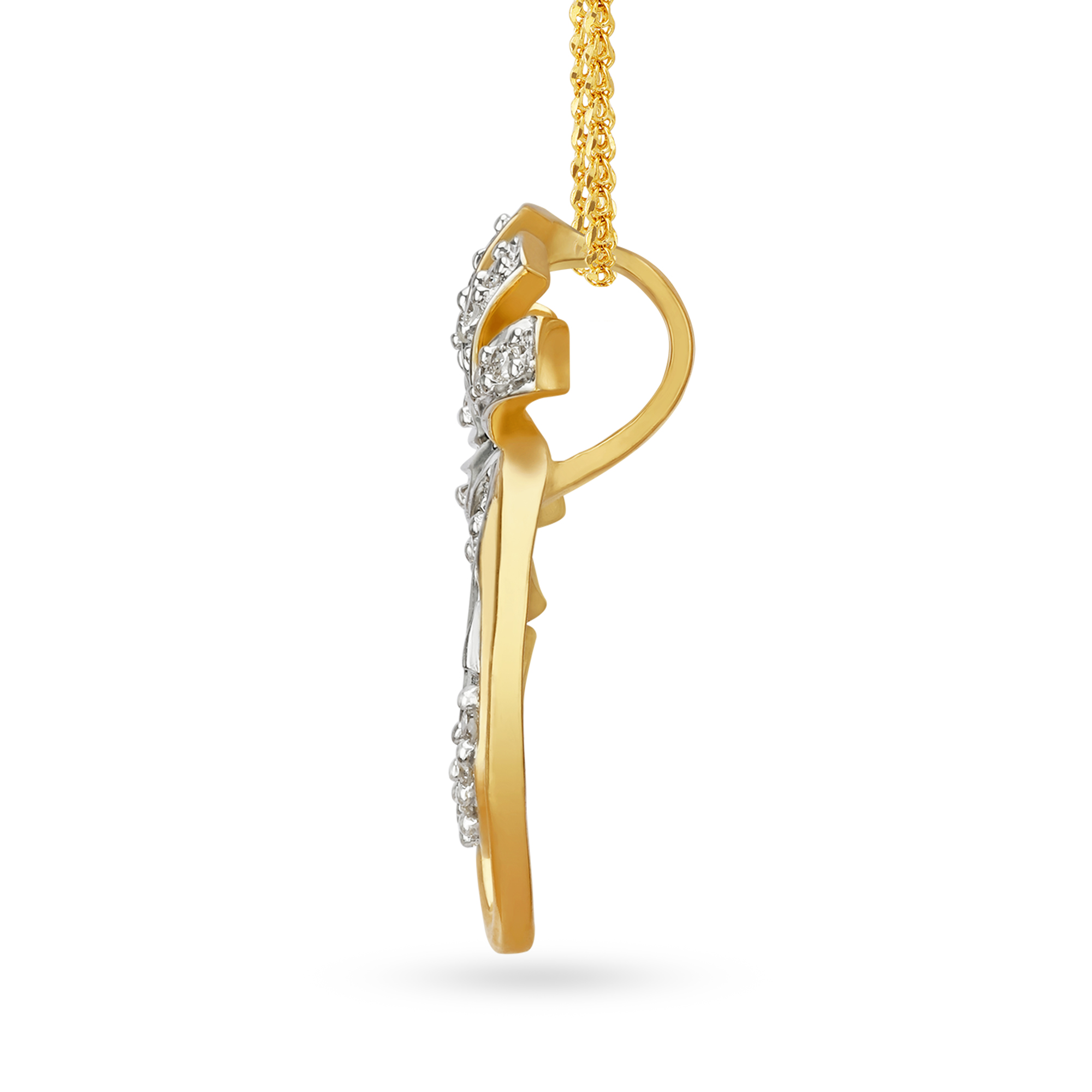 Spiral Diamond Pendant and Earrings Set,,hi-res image number null