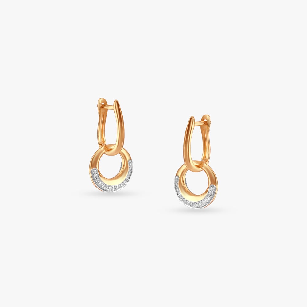 Luminous Orbit Diamond Hoop Earrings,,hi-res image number null