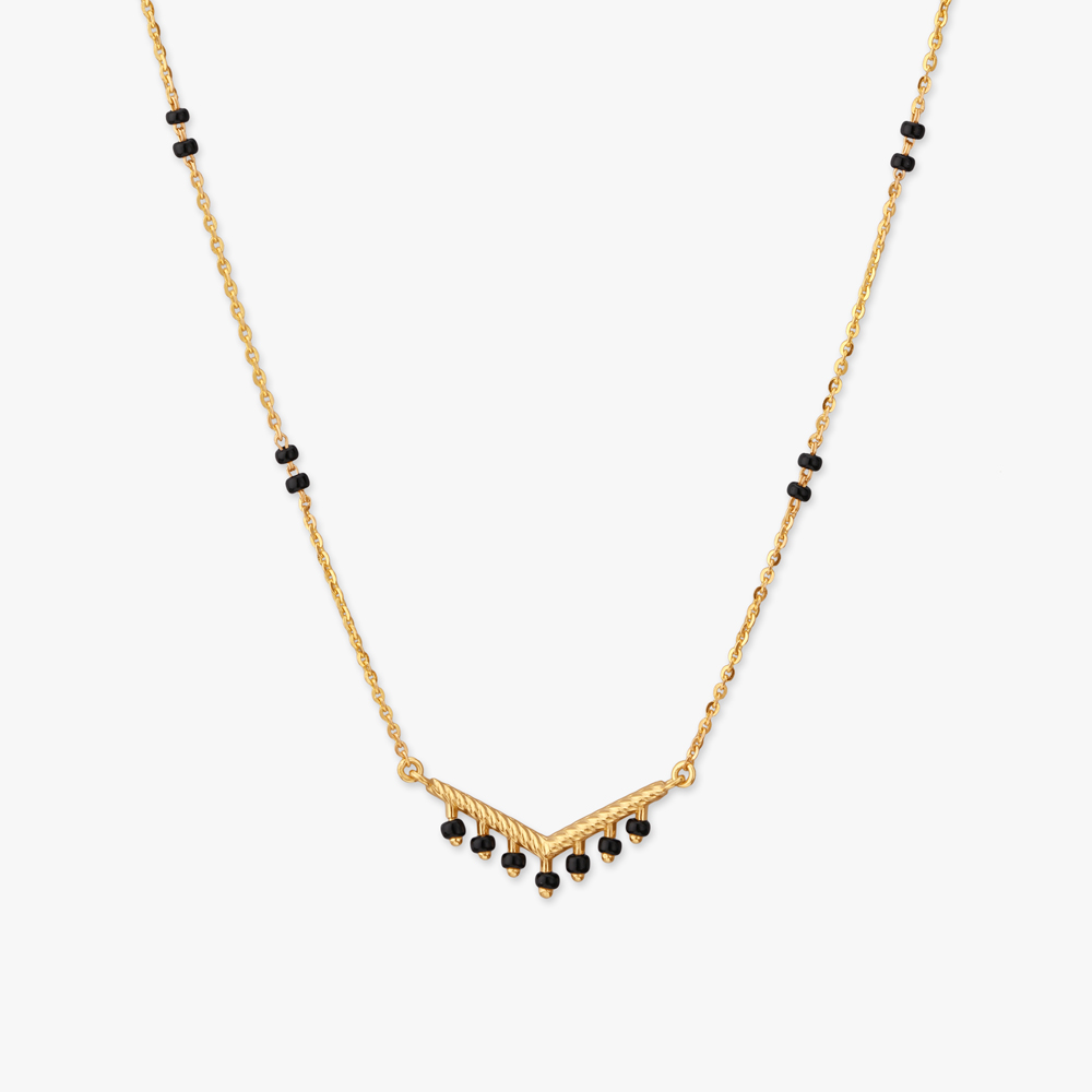 

Modern Twist Gold Mangalsutra