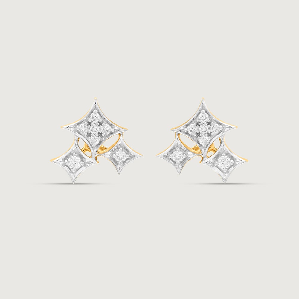 Starlit Cascade Diamond Drop Earrings,,hi-res image number null