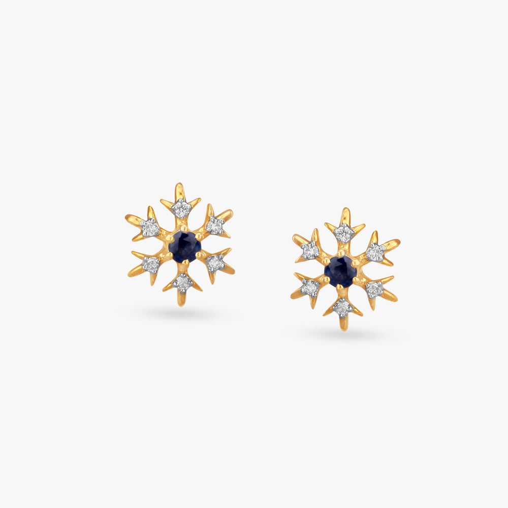 Magical Snowflakes Diamond Pendant and Earrings Set For Kids,,hi-res image number null