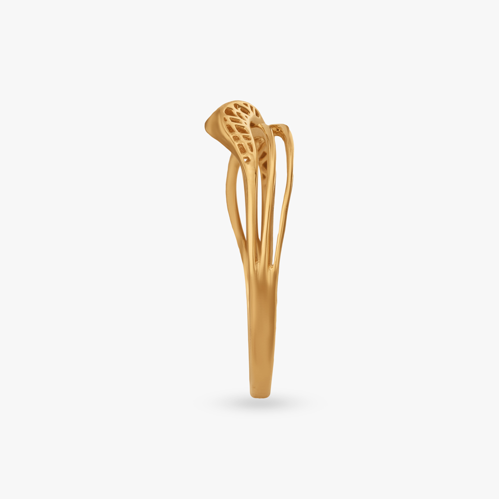 Cross Flow Gold Ring,,hi-res image number null