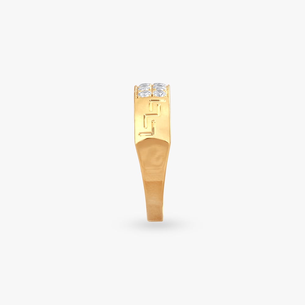Geo Grid Diamond Ring for Men,,hi-res image number null