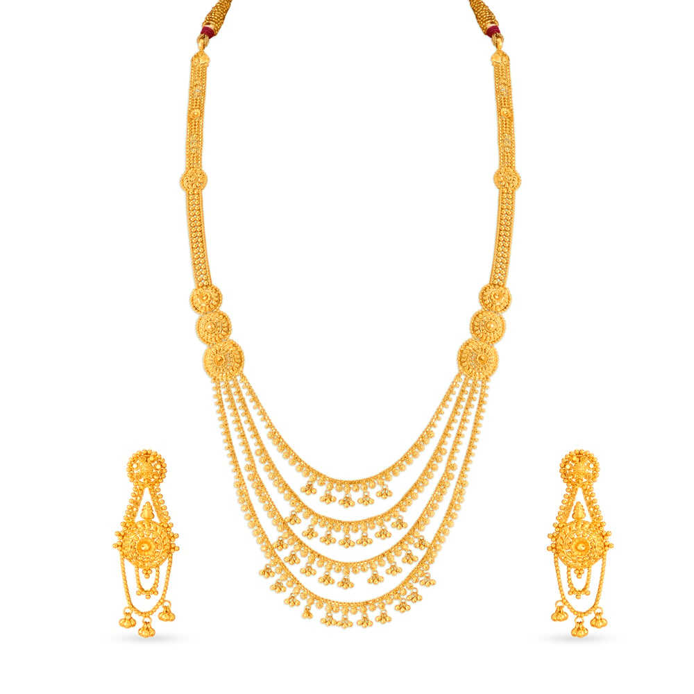 Exquisite Tiered Gold Rani Haar for the Marathi Bride,,hi-res image number null