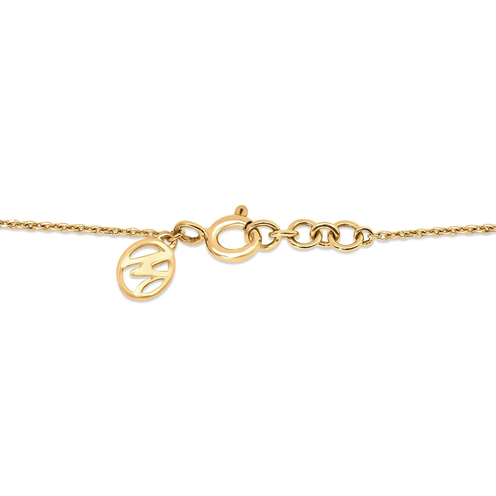 14 KT Yellow Gold Delicate Polki Diamond Necklace,,hi-res image number null