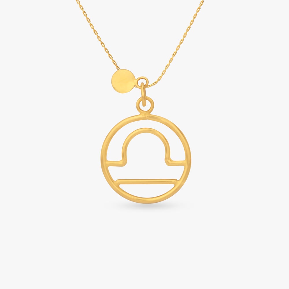 

Libra Circle Gold Pendant