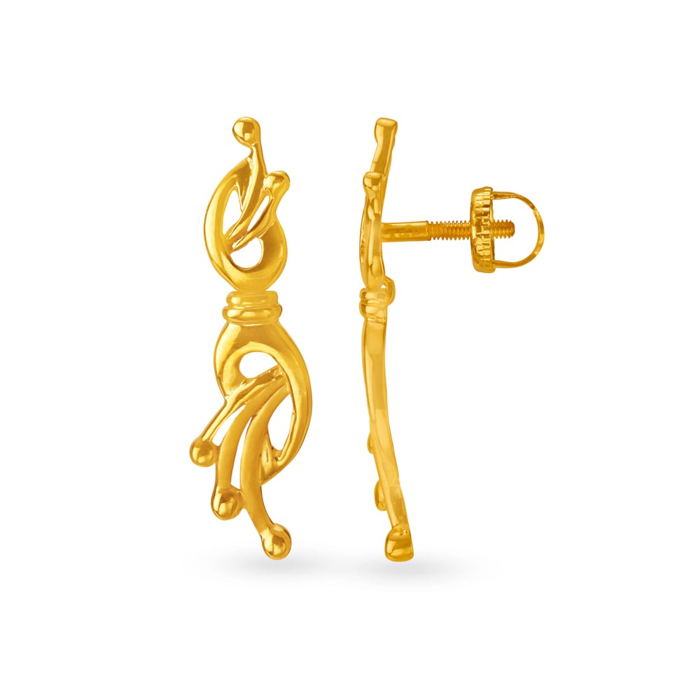 Exquisite 22 Karat Yellow Gold Paisley Drops,,hi-res image number null