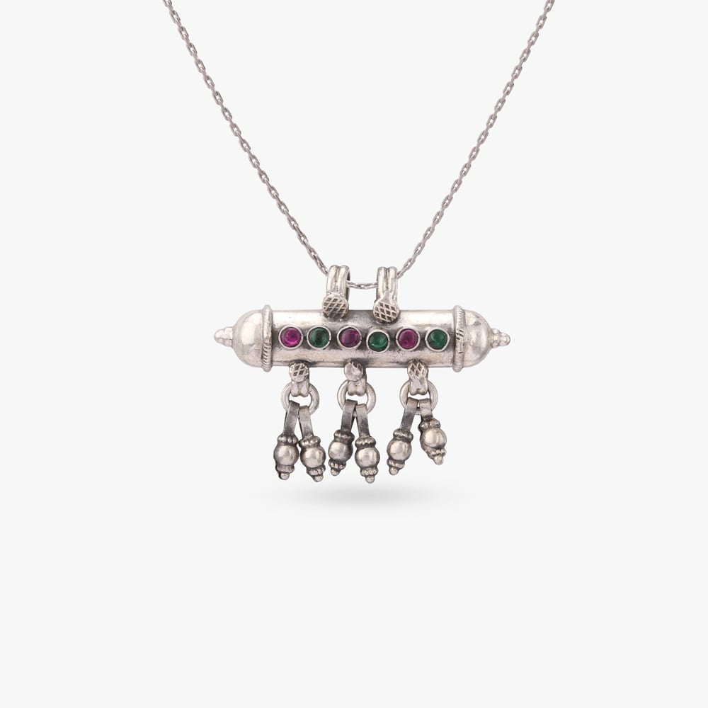 

Ghunghroo Tales Silver Pendant
