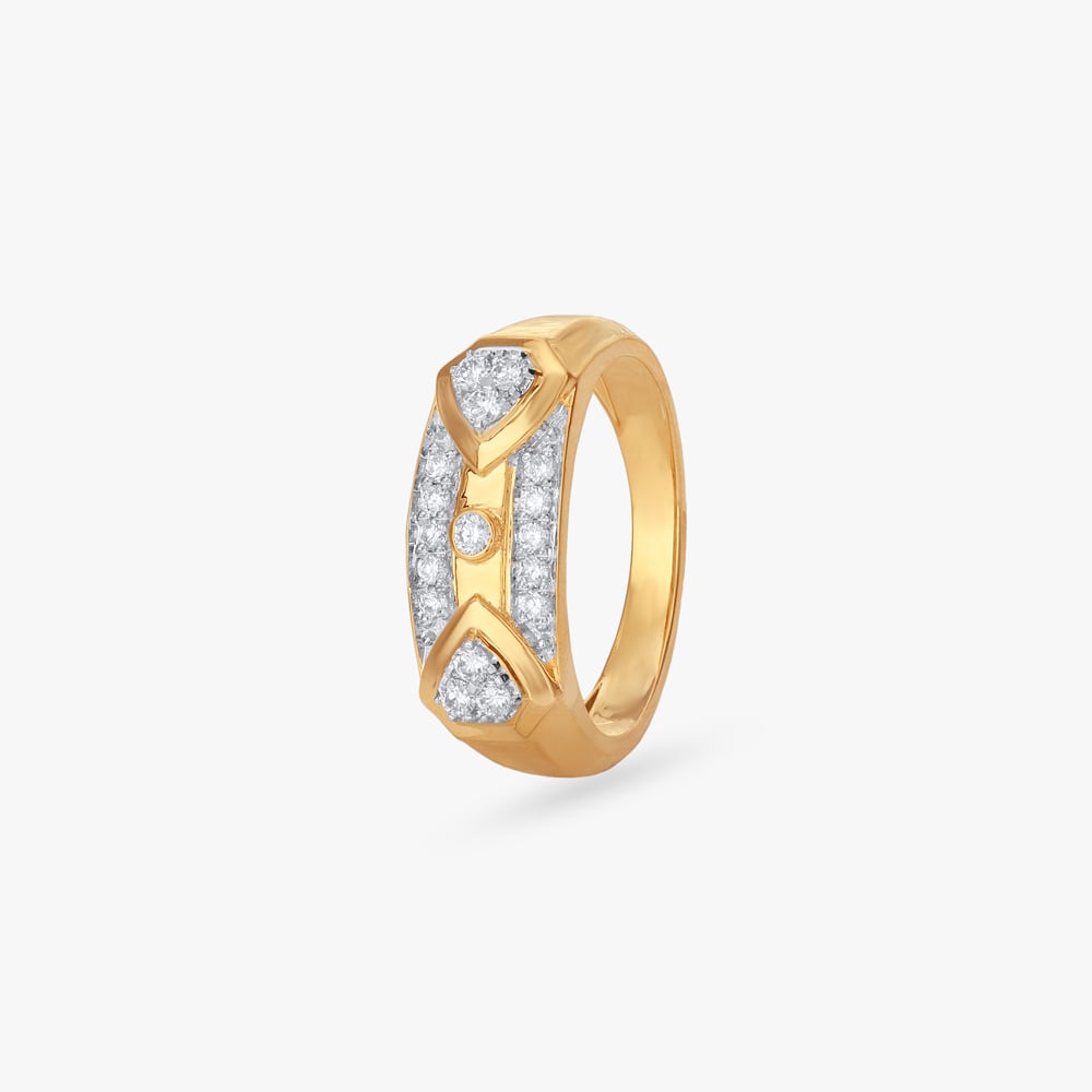 Bold Bolt Diamond Ring for Men,,hi-res image number null