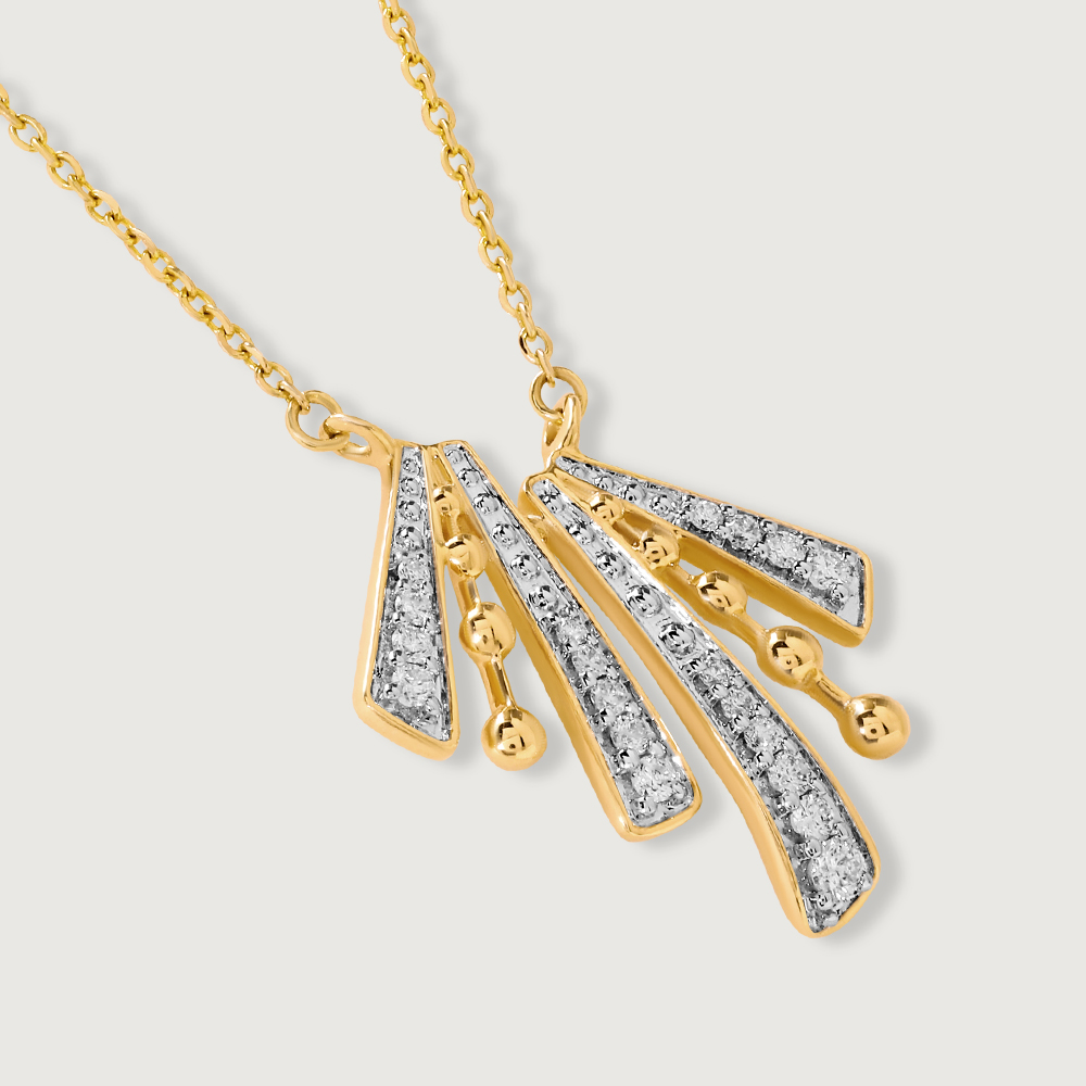 Supernova Sparkle 14KT Diamond Necklace,,hi-res image number null