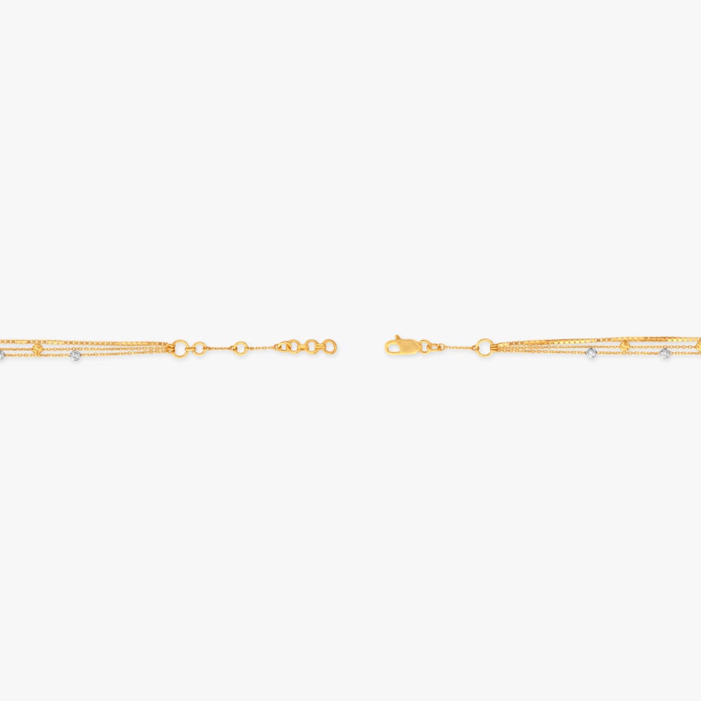 Faceted Rhythm Gold Bracelet,,hi-res image number null