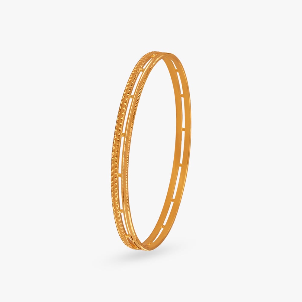 Elegant Fusion Gold Bangles,,hi-res image number null