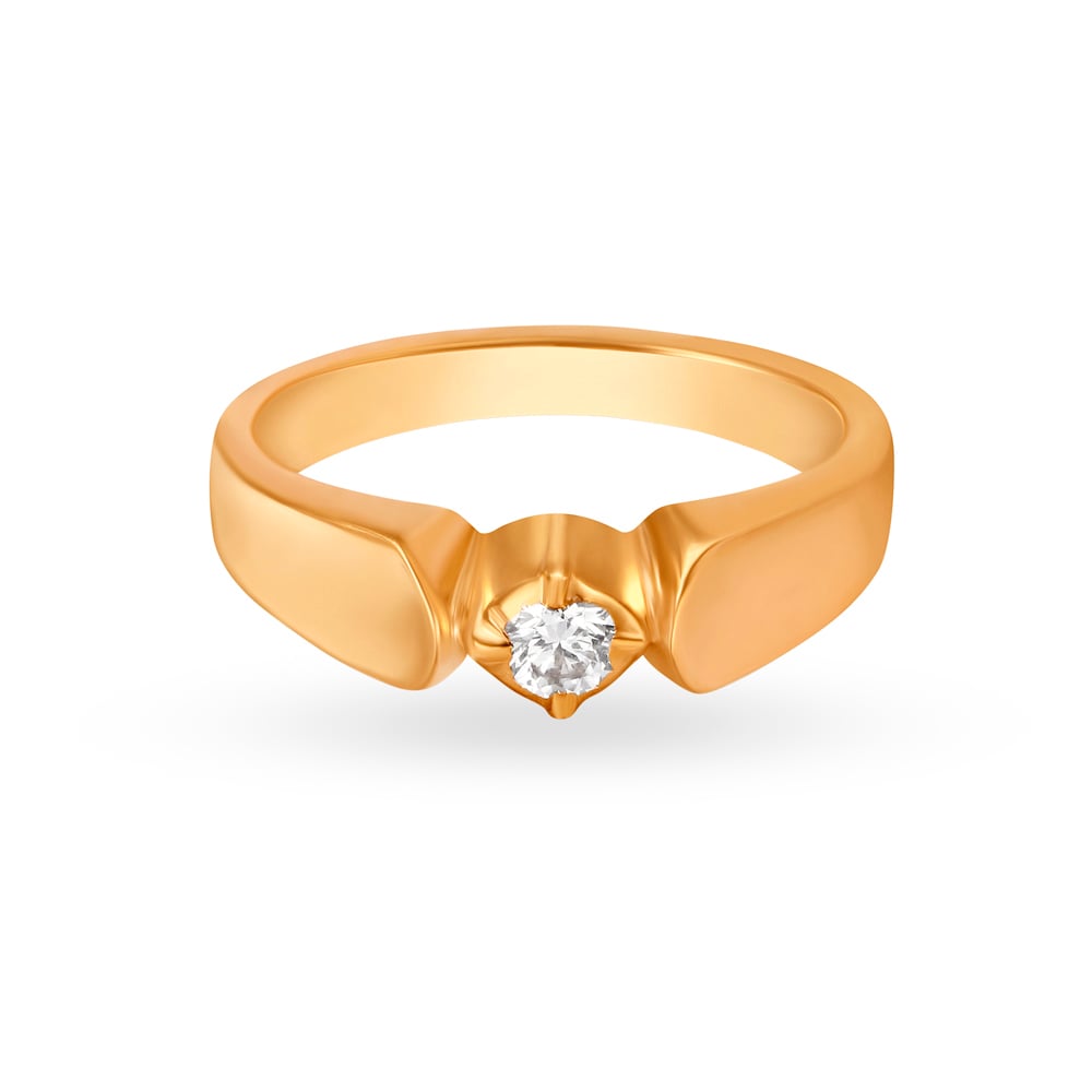 Enthralling Single Stone Diamond Finger Ring,,hi-res image number null