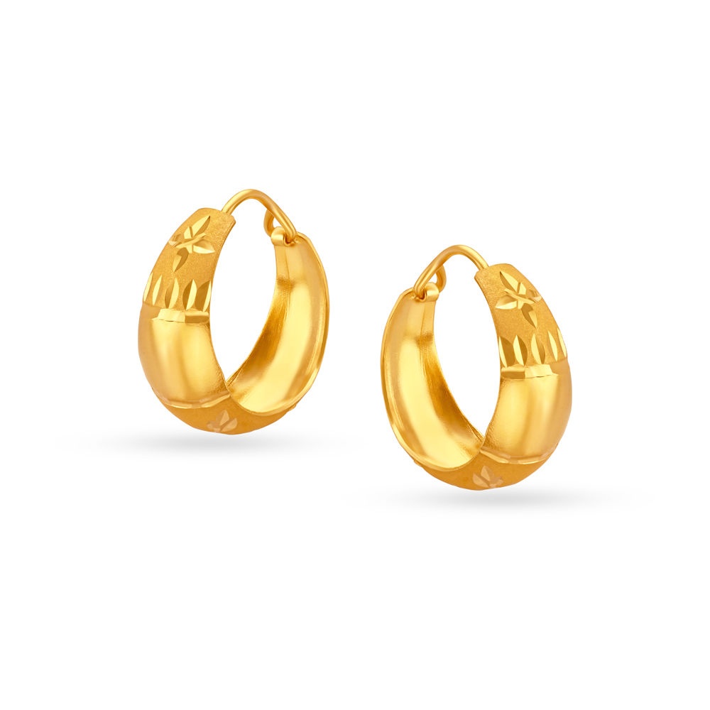 Attractive Huggies With Drop Gold Hoop Earrings attractive-huggies-with-drop-gold-hoop-earrings