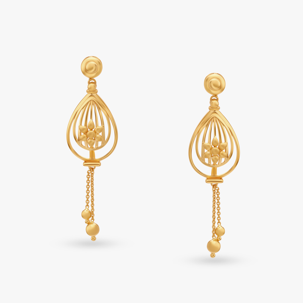 Flowery Drop Necklace Set,,hi-res image number null