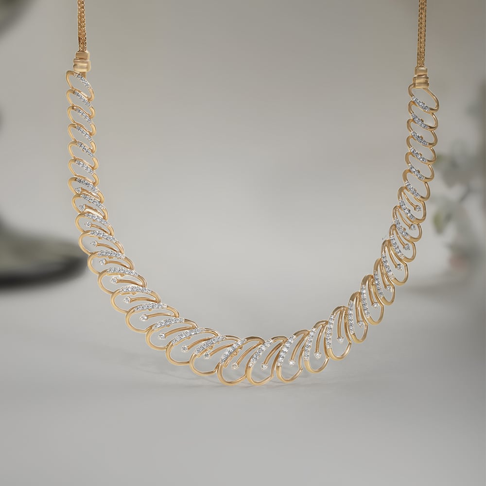 Lustrous Grace Diamond Necklace,,hi-res image number null