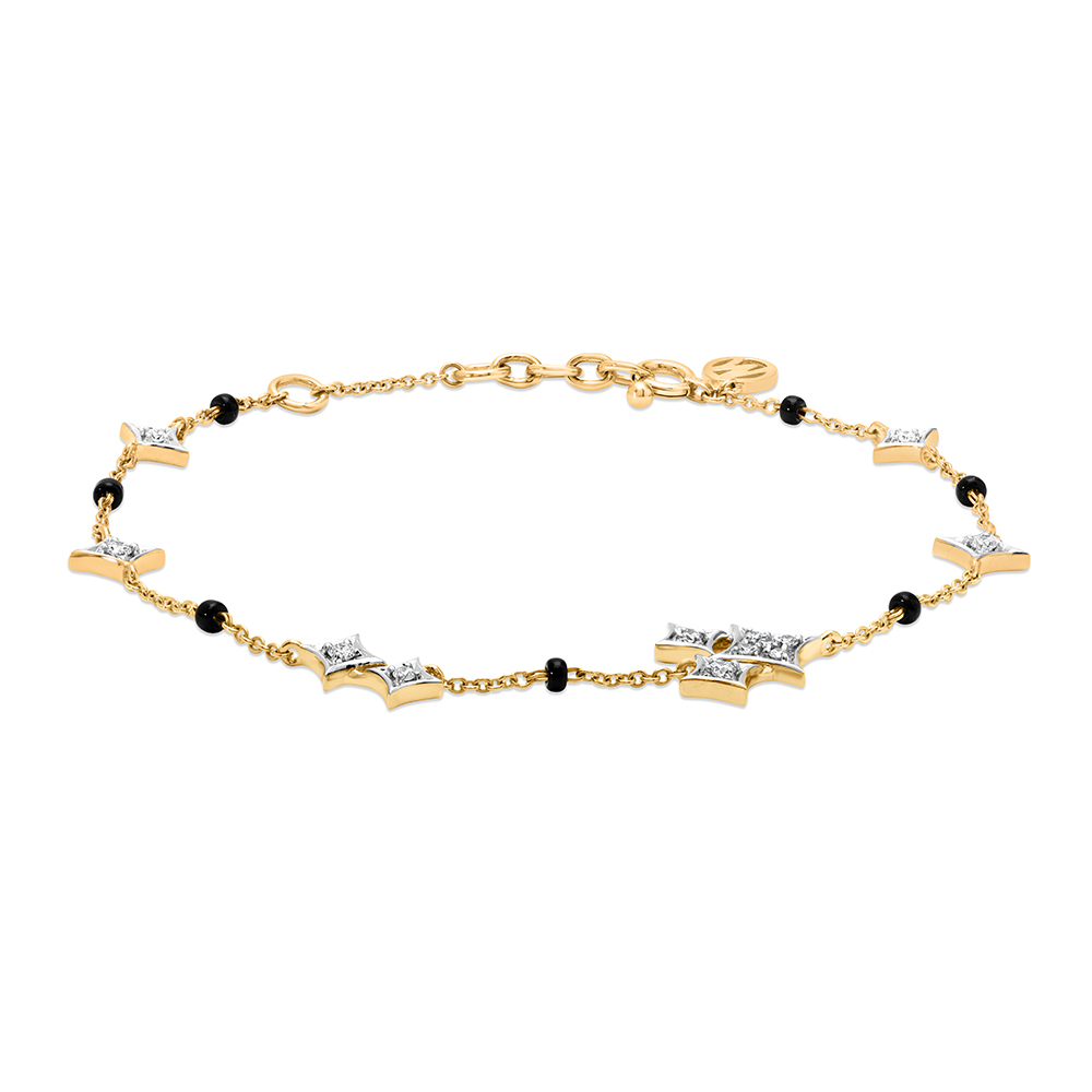 18 KT Yellow Gold Rising Star Bracelet