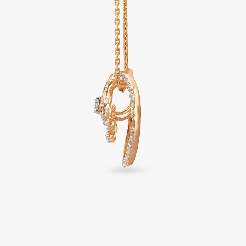 Graceful Glow Diamond Pendant and Earrings set.,,hi-res image number null