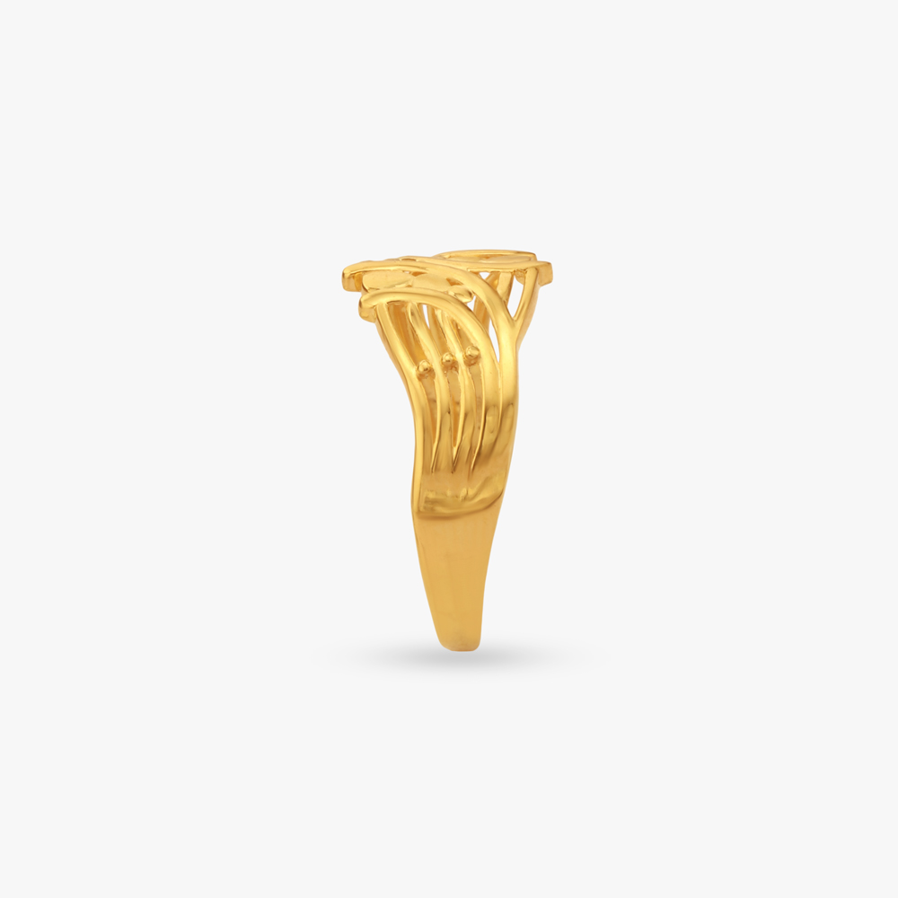 Fluid Weave Gold Ring,,hi-res image number null