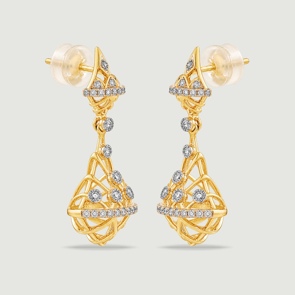 Striking Light Diamond Jhumka,,hi-res image number null