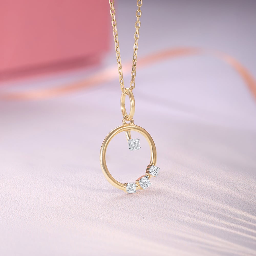 Twinkling Loop Diamond Pendant,,hi-res image number null
