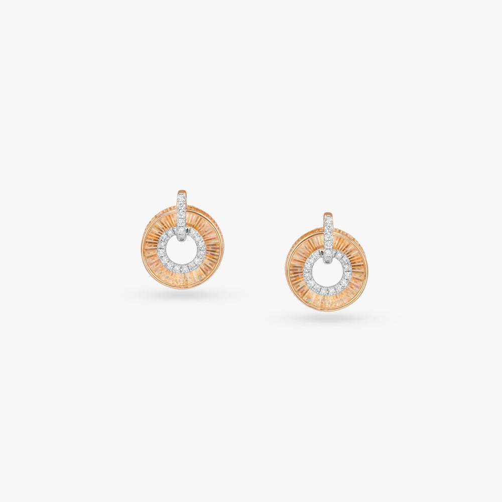 

Aurora Circle Diamond Stud Earrings