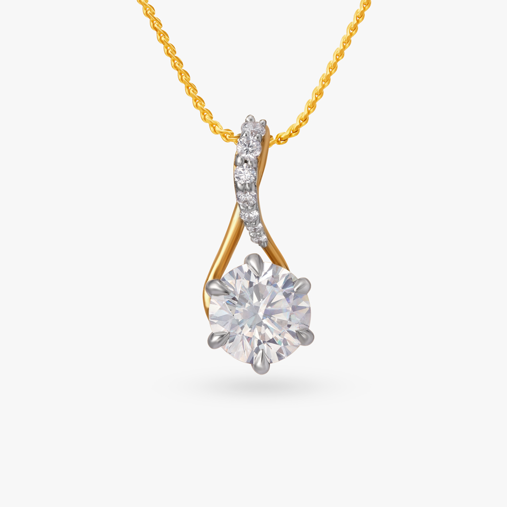 Flickering Embers Celeste Solitaire Pendant,,hi-res image number null