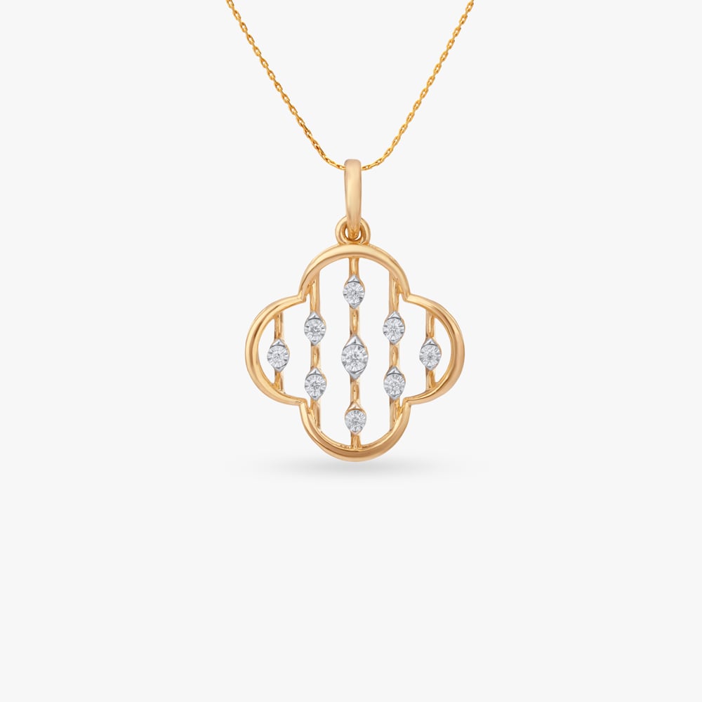 Radiant Grid Diamond Pendant,,hi-res image number null