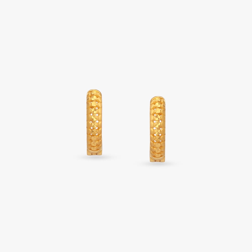 Gilded Rhythm Gold Hoop Earrings,,hi-res image number null